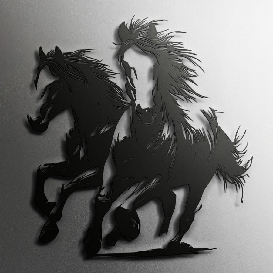 Handcrafted Horse Metal Wall Art