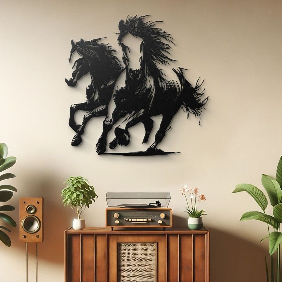 Handcrafted Horse Metal Wall Art