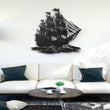 Pirate Ship On Sea Metal Wall Art