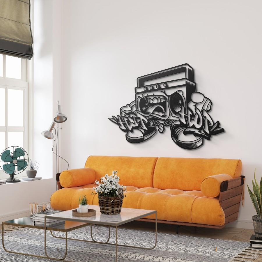 Hip Hop Monster Metal Wall Art