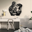 Human Robot Love Metal Wall Art