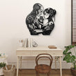 Human Robot Love Metal Wall Art