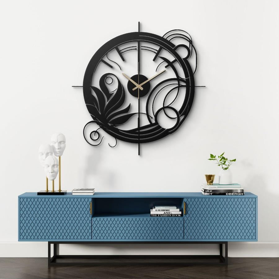 Intericate Clock Intricate Abstract Design Metal Wall Clock - Moonarch