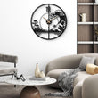 Japanese Wave Metal Wall Clock