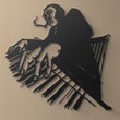 Cool Jazz Pianist Metal Wall Art