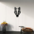 Kitsune Japanese Mask Metal Wall Art