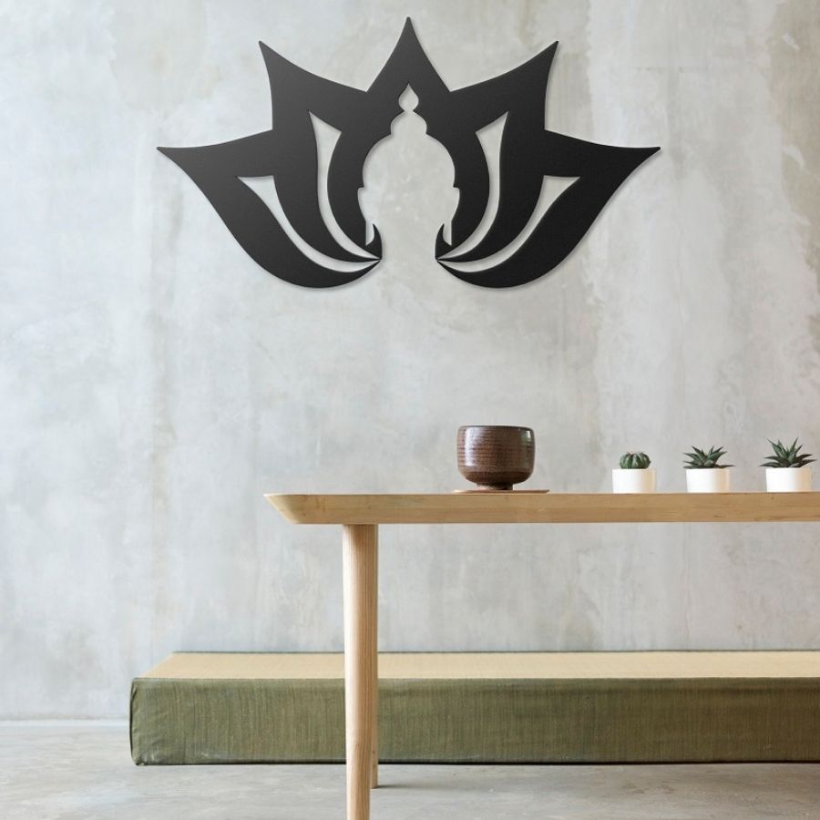 Lotus Buddha Metal Wall Art Decor
