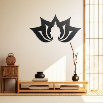 Lotus Buddha Metal Wall Art Decor