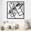 Malevich Mid Century Modern Metal Wall Art Decor