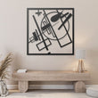 Malevich Mid Century Modern Metal Wall Art Decor