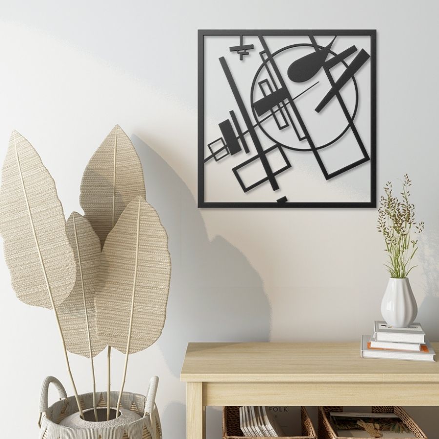 Malevich Mid Century Modern Metal Wall Art Decor