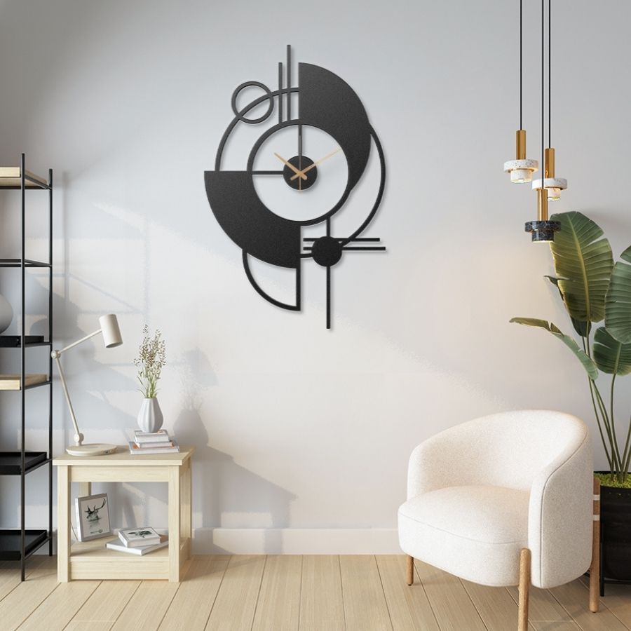 Abstract Modern Metal Wall Clock