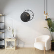 Circle Metal Wall Clock with Raman Numerals