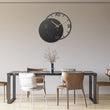 Circle Metal Wall Clock with Raman Numerals