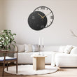 Circle Metal Wall Clock with Raman Numerals