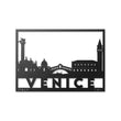 Venice City Silhouette Metal Wall Art Decor