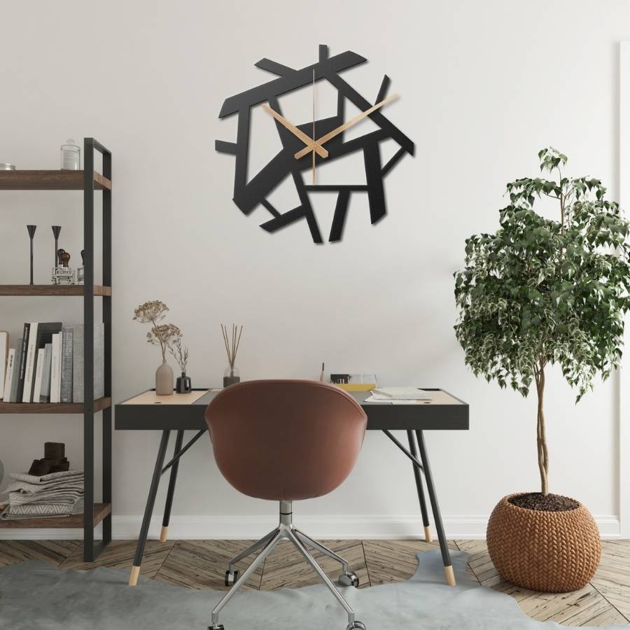 Complex Metal Wall Clock - Moonarch