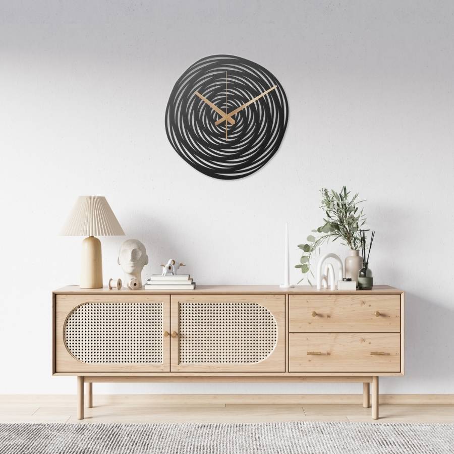 Spiral Metal Wall Clock