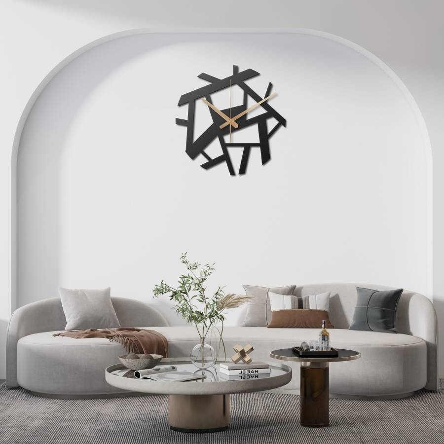 Complex Metal Wall Clock - Moonarch