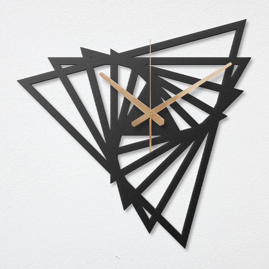 Triangle Metal Wall Clock - Moonarch