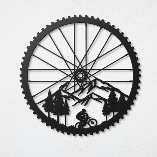 Mountain Bike Metal Wall Art