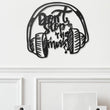 Music Headphone Metal Wall Art