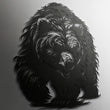 Majestic Bear Metal Wall Art