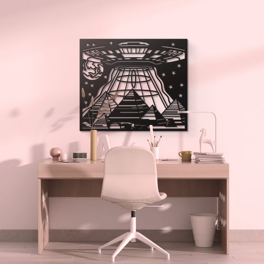 Majestic Pyramids Metal Wall Art