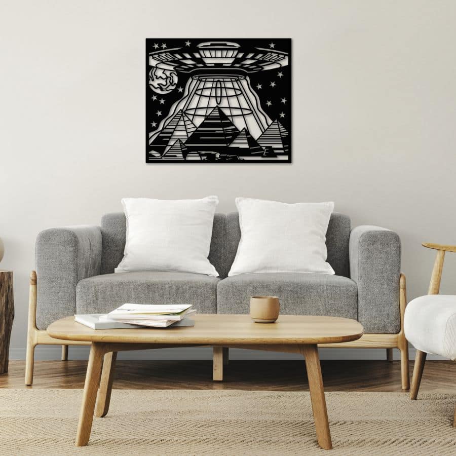 Majestic Pyramids Metal Wall Art