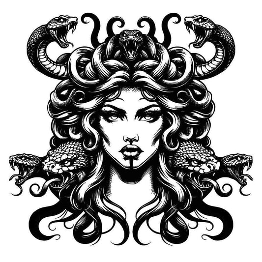 Medusa Gothic Metal Wall Art