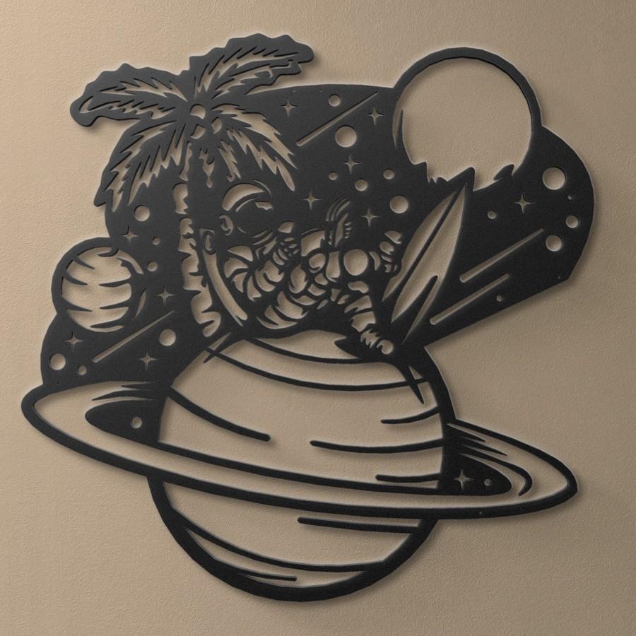 Astronaut Metal Wall Art
