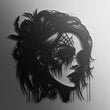 Gothic Woman Metal Wall Art