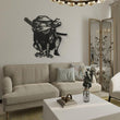 Frog Ninja Metal Wall Art Decor