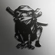 Frog Ninja Metal Wall Art Decor