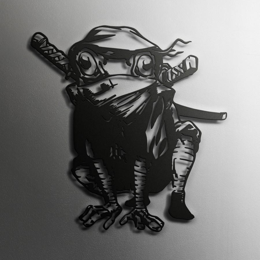 Frog Ninja Metal Wall Art Decor