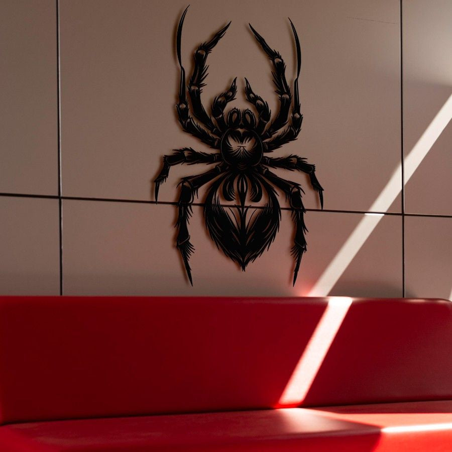 Spider Gothic Metal Wall Art