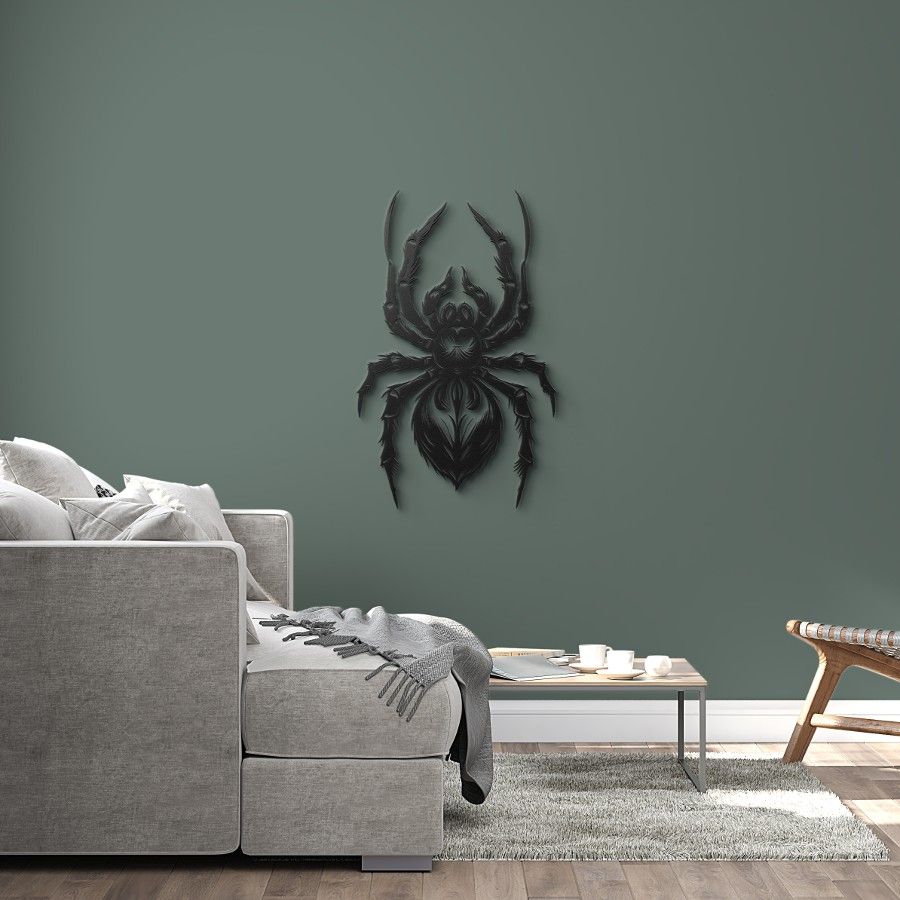 Spider Gothic Metal Wall Art