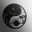 Ying Yang Scenery Metal Wall Art