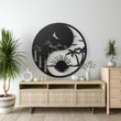 Ying Yang Scenery Metal Wall Art