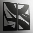 Mid Century Inspired Abstract Metal Wall Art