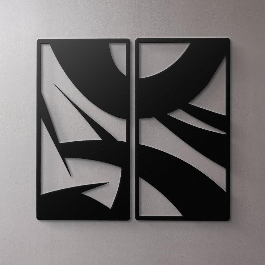 Mid Century Inspired Abstract Metal Wall Art