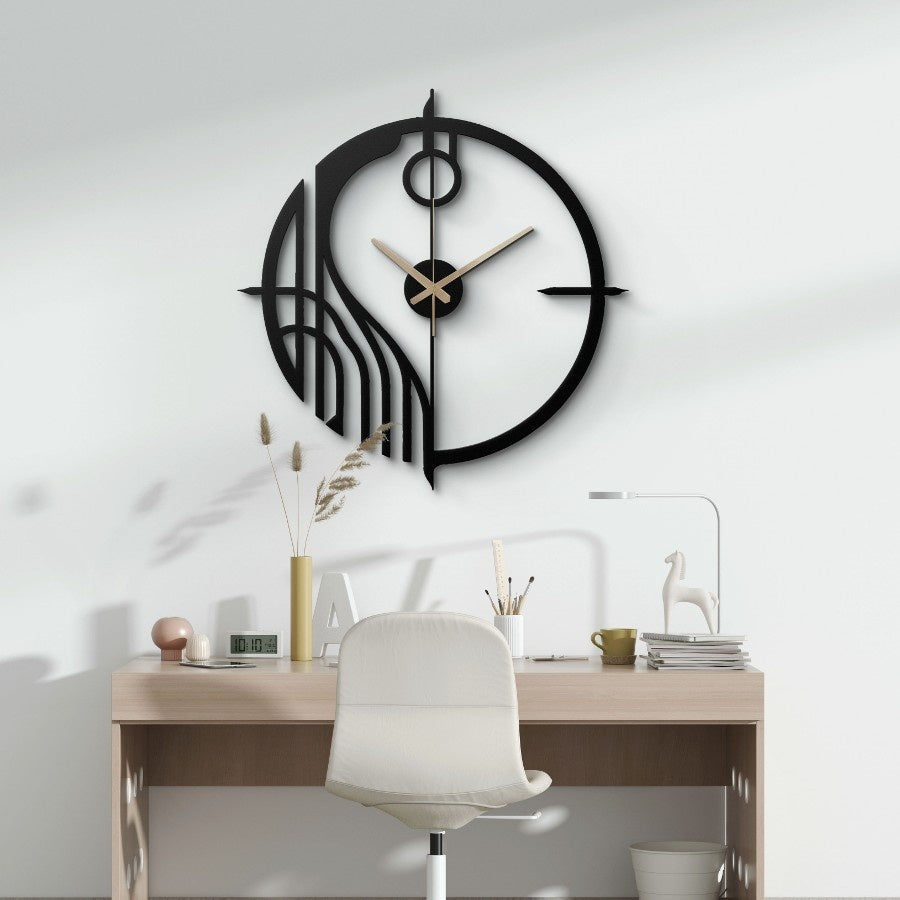 Minimalist Bedside Metal Wall Clock