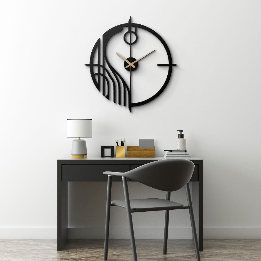 Minimalist Bedside Metal Wall Clock