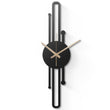 Long Geometric Metal Wall Clock