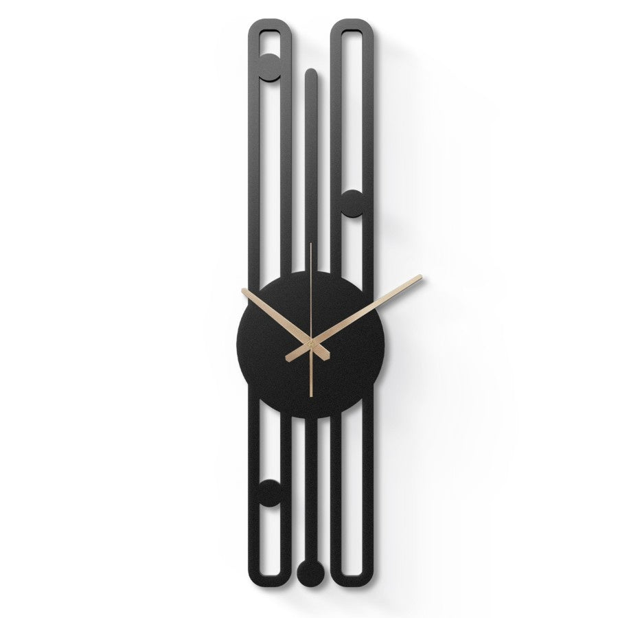 Modern Design Long Metal Wall Clock