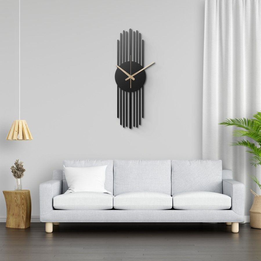 Large Metal Wall Clock for Living Room