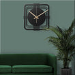 Large Contemporary Square Metal Wall Clock