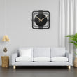 Large Contemporary Square Metal Wall Clock