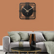 Large Contemporary Square Metal Wall Clock