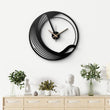 Minimalist Geometric Metal Wall Clock